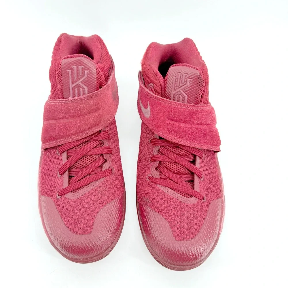 Nike Kyrie 2 Red Velvet Basketball Shoes Youth 6.5Y Red Mid Top Strap Sports